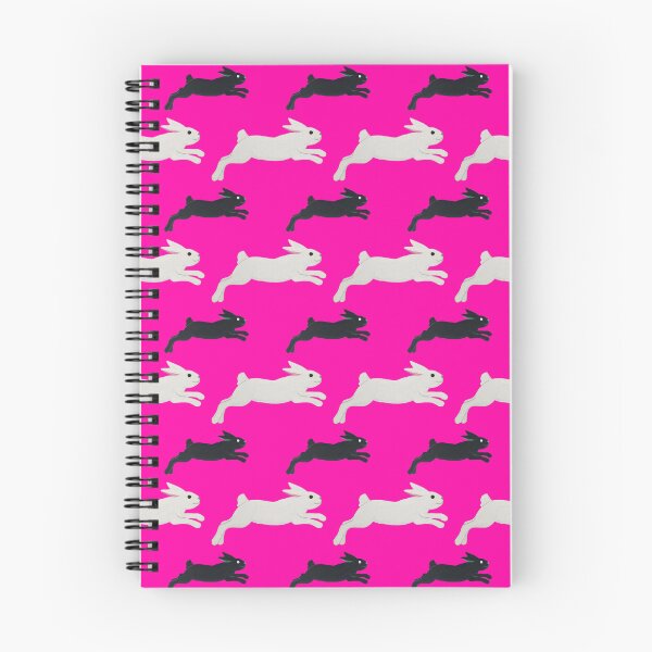 Item preview, Black and White Bunnies Jumping designed and sold by AmongTheWillows.