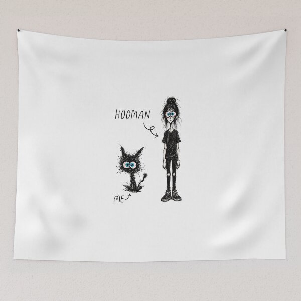 Item preview, Me and my human. My cat and me. designed and sold by Zetsu-Store.