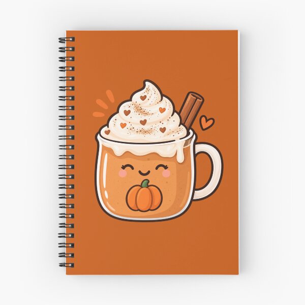 Item preview, Cute Kawaii Pumpkin Spice Fall Drink designed and sold by pincelycolores.