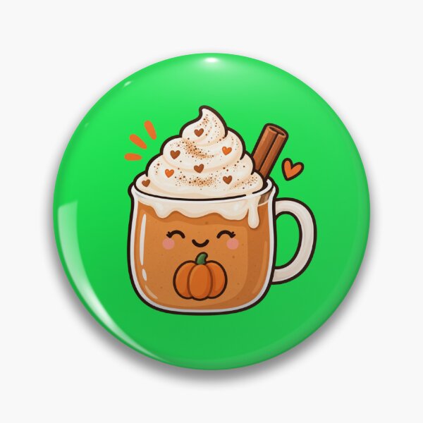 Item preview, Cute Kawaii Pumpkin Spice Fall Drink designed and sold by pincelycolores.