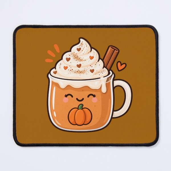Item preview, Cute Kawaii Pumpkin Spice Fall Drink designed and sold by pincelycolores.