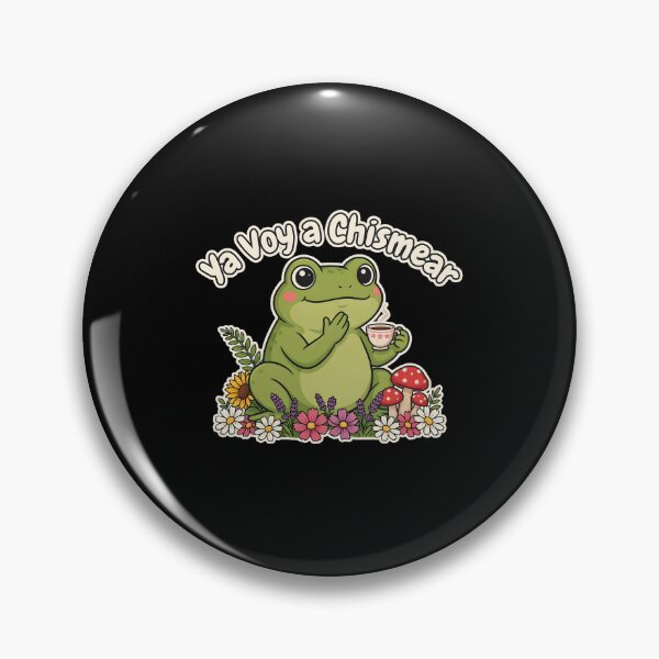 Item preview, Ya Voy a Chismear Spanish Frog Meme Cottagecore Vibes designed and sold by Redgiant87x.