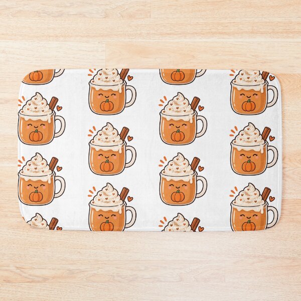 Item preview, Cute Kawaii Pumpkin Spice Fall Drink designed and sold by pincelycolores.