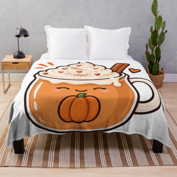 Item preview, Cute Kawaii Pumpkin Spice Fall Drink designed and sold by pincelycolores.