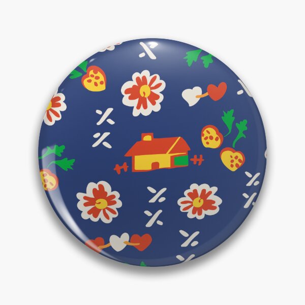 Item preview, 30's Farmhouse Ditsy Floral in Primary Navy designed and sold by YesterdayColl.