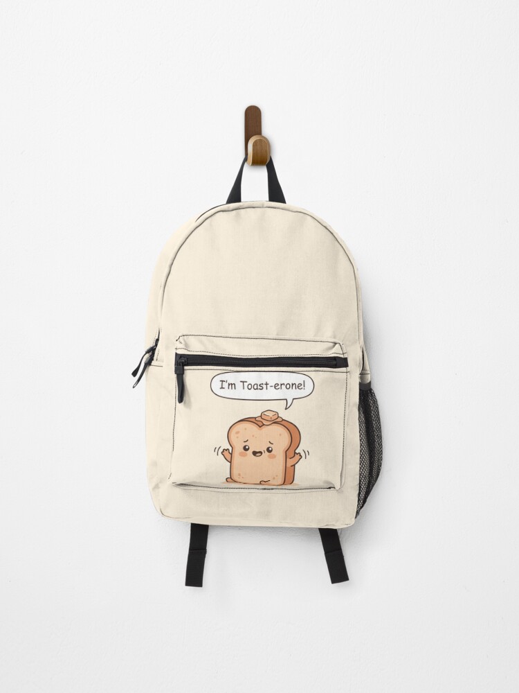 Thumbnail 1 of 3, Backpack, Buttered Toast designed and sold by uniqueD.