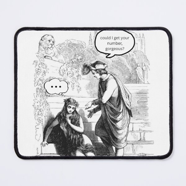 Item preview, "Could I Get Your Number Gorgeous Vintage Renaissance Art designed and sold by The Lady Goblin's Goods.