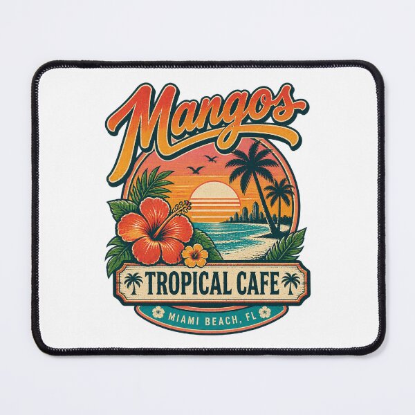 Item preview, Mangos Tropical Cafe Miami Beach Florida Vibrant Beach Vibes Design designed and sold by Pokenus.