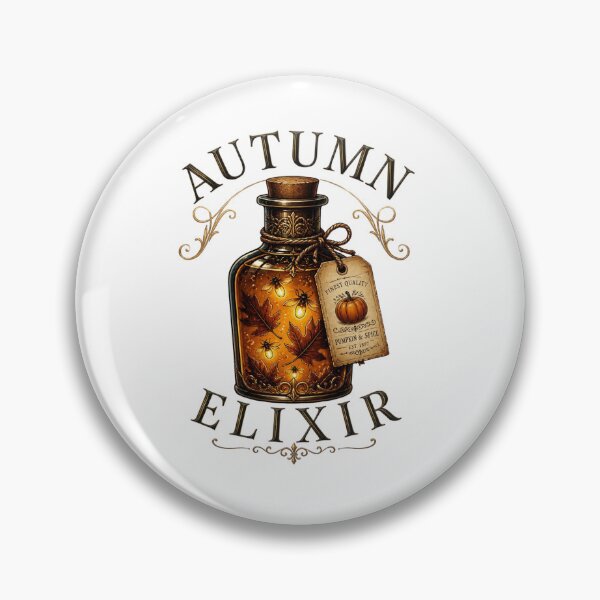 Item preview, Vintage Apothecary Autumn Elixir Glowing Bottle Art designed and sold by Créative touche .