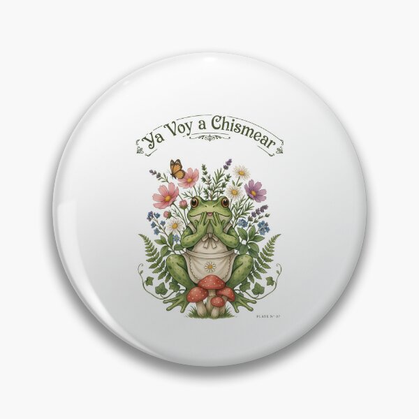 Item preview, Ya Voy a Chismear Funny Cottagecore Frog Spanish Meme designed and sold by Redgiant87x.