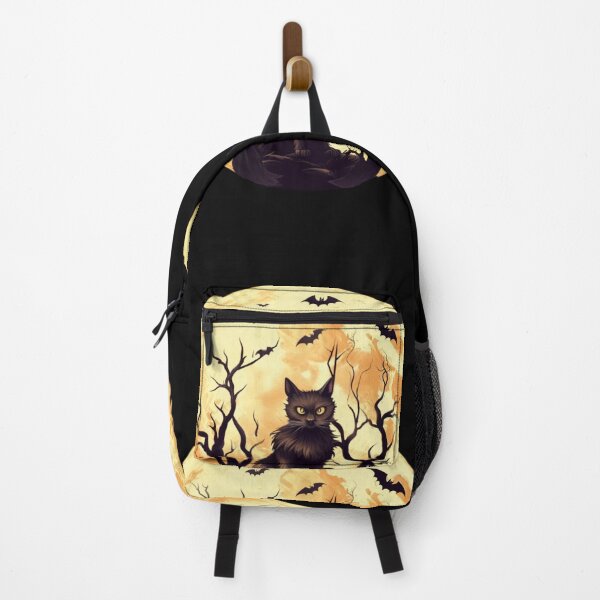 Item preview, Moonlit Black Cat – Halloween Full Moon Design designed and sold by MyMerryMary.