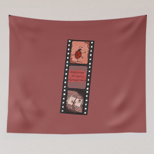 Item preview, Everything in Life Is Figureoutable – Motivational Ladybug Film Strip Art designed and sold by Cosmic-Meadows.