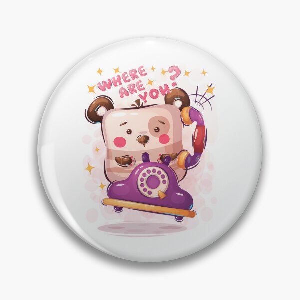 Item preview, Cute Kawaii Panda Calling On Retro Phone - Sweet Where Are You Bear Graphic designed and sold by EleanorSessions.
