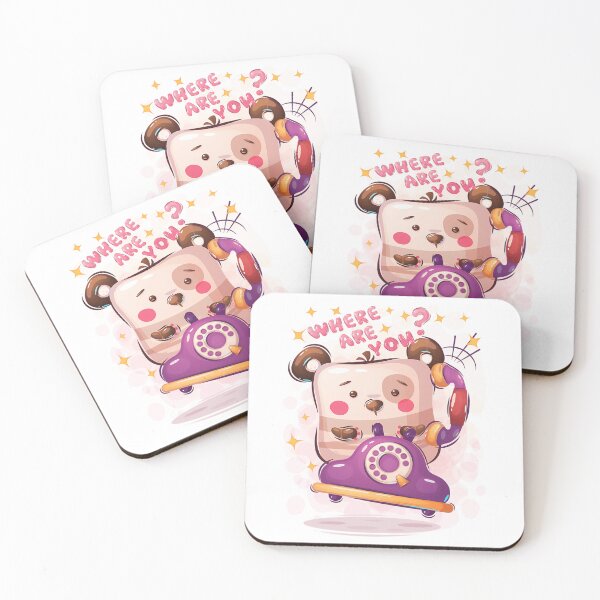 Item preview, Cute Kawaii Panda Calling On Retro Phone - Sweet Where Are You Bear Graphic designed and sold by EleanorSessions.