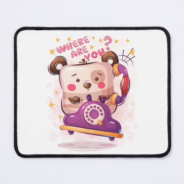 Item preview, Cute Kawaii Panda Calling On Retro Phone - Sweet Where Are You Bear Graphic designed and sold by EleanorSessions.