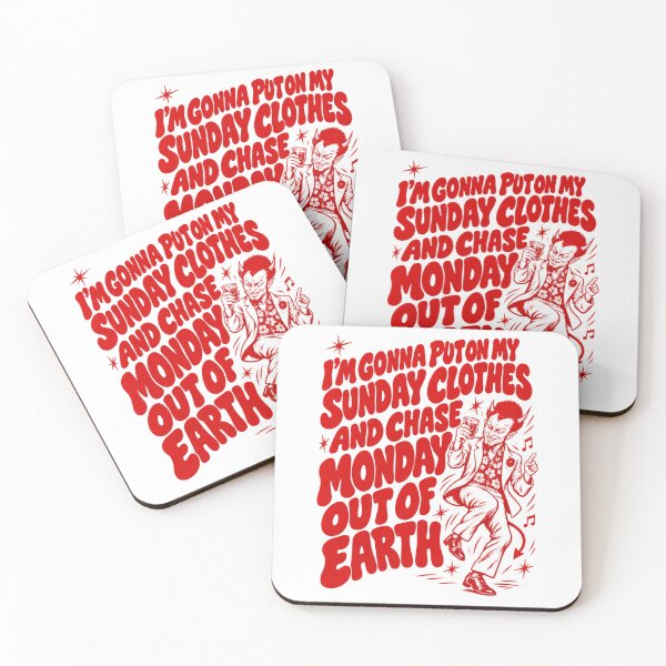Item preview, Funny Reggae Sunday Clothes Chase Monday Quote designed and sold by BASS-CULTURE.