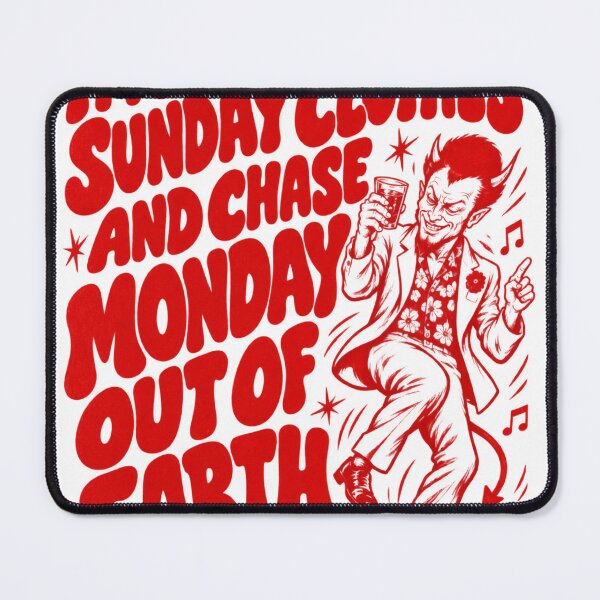 Item preview, Funny Reggae Sunday Clothes Chase Monday Quote designed and sold by BASS-CULTURE.