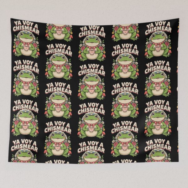 Item preview, Ya Voy a Chismear Spanish Frog Meme Cozy Cottagecore designed and sold by Redgiant87x.