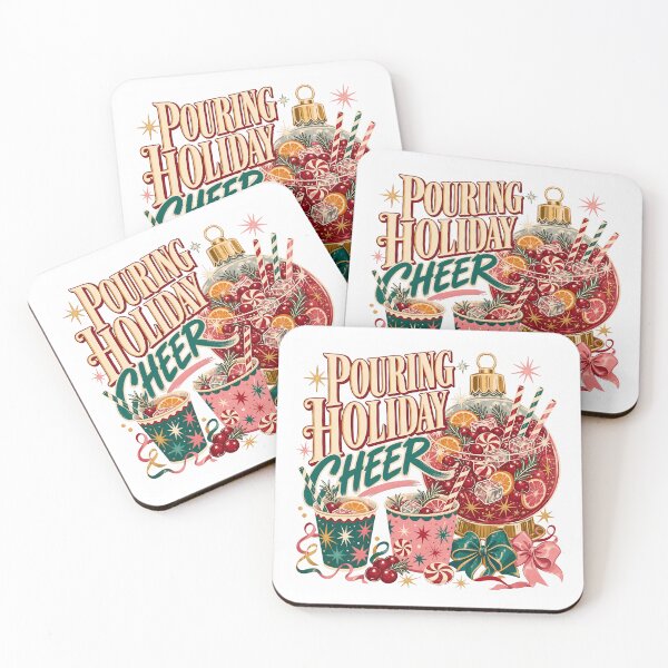 Item preview, Pouring Holiday Cheer Retro Christmas Punch designed and sold by JoyfullyOffbeat.