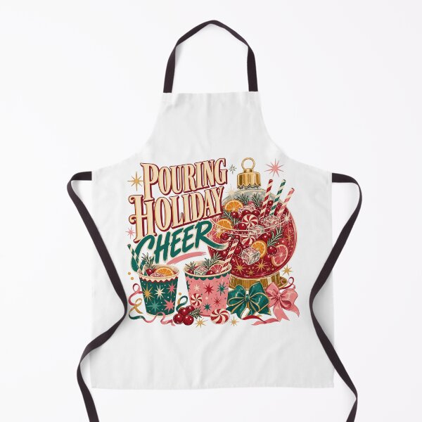 Item preview, Pouring Holiday Cheer Retro Christmas Punch designed and sold by JoyfullyOffbeat.