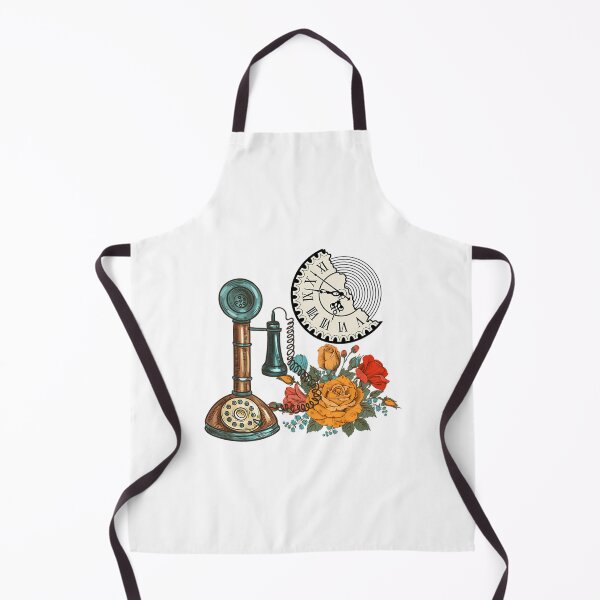 Item preview, Vintage Telephone Clock And Bucket Of Flowers designed and sold by EleanorSessions.