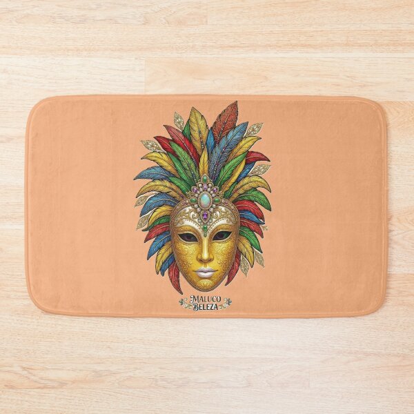 Item preview, Maluco Beleza - Brazilian Carnival Gold Feather Mask designed and sold by DaniStone22.
