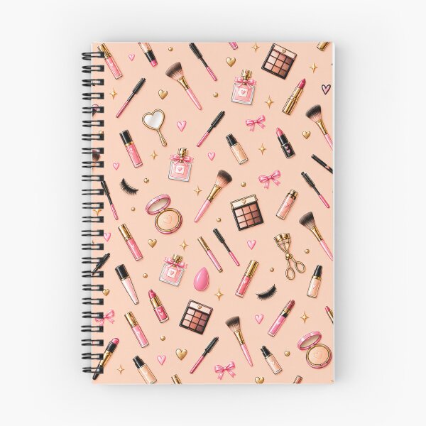 Item preview, Makeup Artist Essentials – Pink & Gold Cosmetics Pattern designed and sold by HO•Designs.