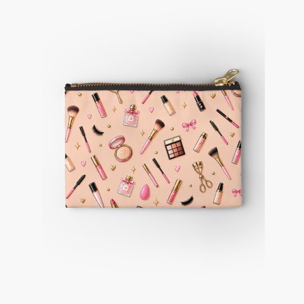 Item preview, Makeup Artist Essentials – Pink & Gold Cosmetics Pattern designed and sold by HO•Designs.
