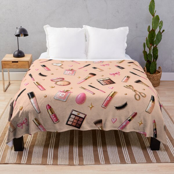 Item preview, Makeup Artist Essentials – Pink & Gold Cosmetics Pattern designed and sold by HO•Designs.
