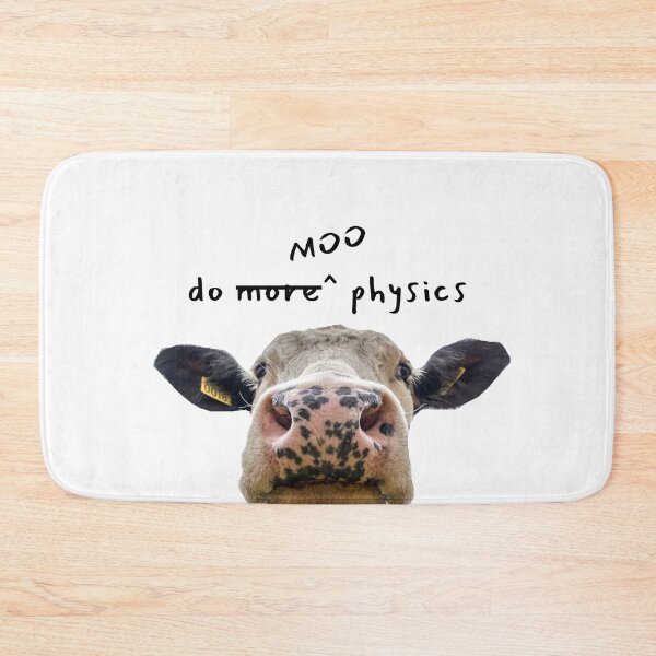 Item preview, Do Moo Physics Funny Cow Science Pun Meme designed and sold by The Lady Goblin's Goods.