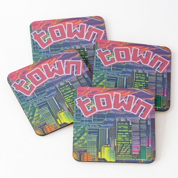 Item preview, Neon Urban Skyline Pop Art designed and sold by Thelic1977.