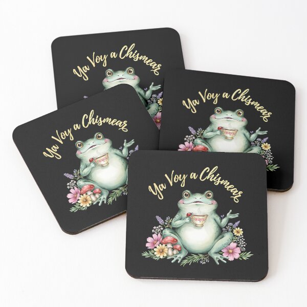 Item preview, Ya Voy a Chismear Funny Frog Meme Cottagecore Spanish designed and sold by Redgiant87x.