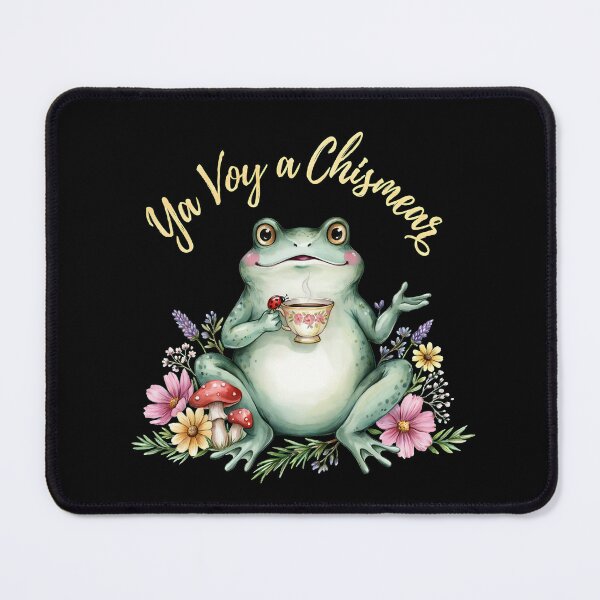 Item preview, Ya Voy a Chismear Funny Frog Meme Cottagecore Spanish designed and sold by Redgiant87x.