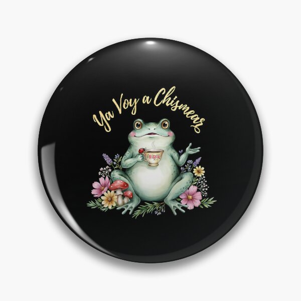 Item preview, Ya Voy a Chismear Funny Frog Meme Cottagecore Spanish designed and sold by Redgiant87x.