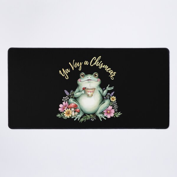 Item preview, Ya Voy a Chismear Funny Frog Meme Cottagecore Spanish designed and sold by Redgiant87x.