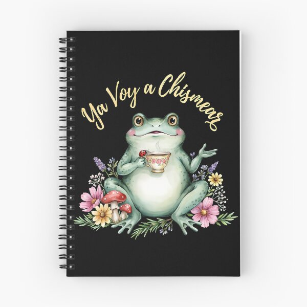 Item preview, Ya Voy a Chismear Funny Frog Meme Cottagecore Spanish designed and sold by Redgiant87x.