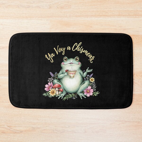 Item preview, Ya Voy a Chismear Funny Frog Meme Cottagecore Spanish designed and sold by Redgiant87x.