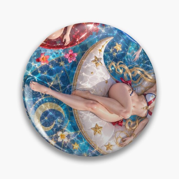Item preview, Sailor Moon Mars Mercury Venus Jupiter Summer Pool  designed and sold by ShawnMorrisDesigns.
