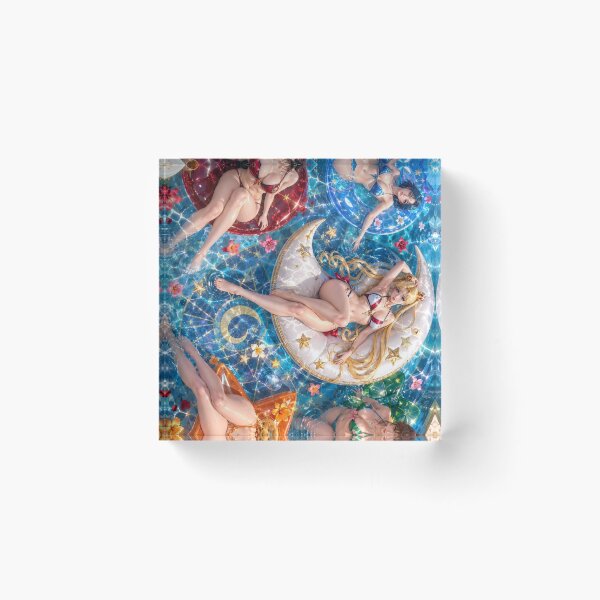 Item preview, Sailor Moon Mars Mercury Venus Jupiter Summer Pool  designed and sold by ShawnMorrisDesigns.