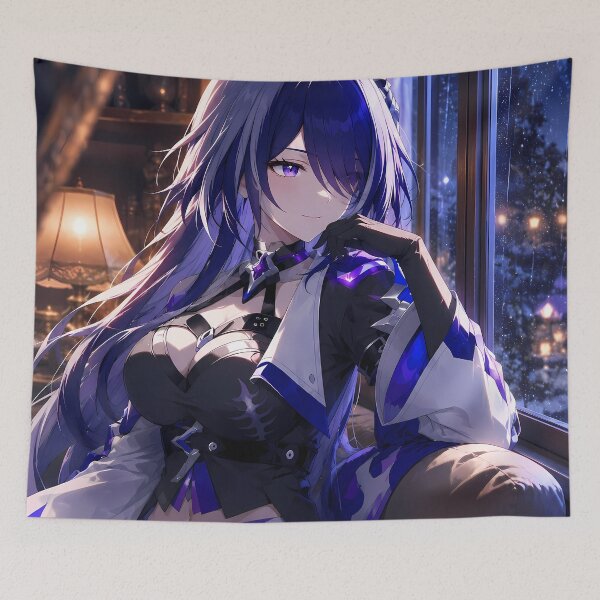 Item preview, Acheron Honkai Star Rail Cozy Winter Window designed and sold by mildaclairmo.