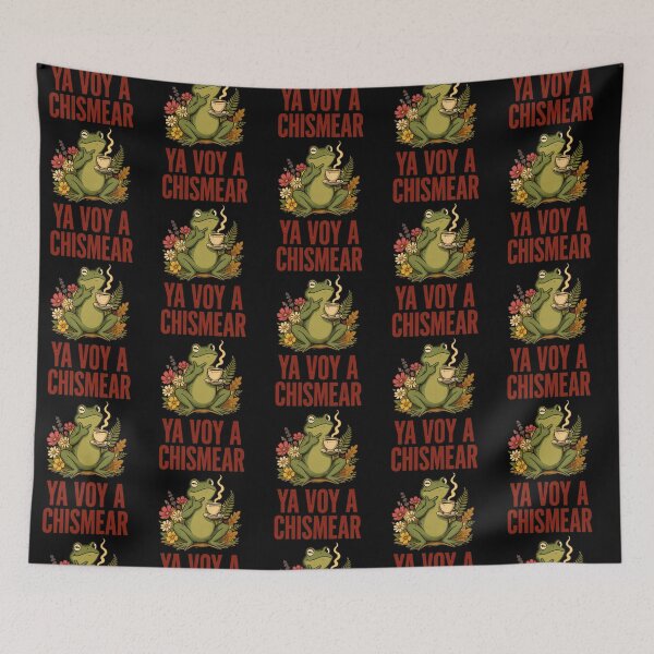 Item preview, Ya Voy a Chismear Cute Frog Meme Spanish Cottagecore designed and sold by Redgiant87x.