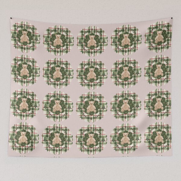 Item preview, Traditional Woodland Teddy Bear Holiday Decor Design designed and sold by Liberarteprint.