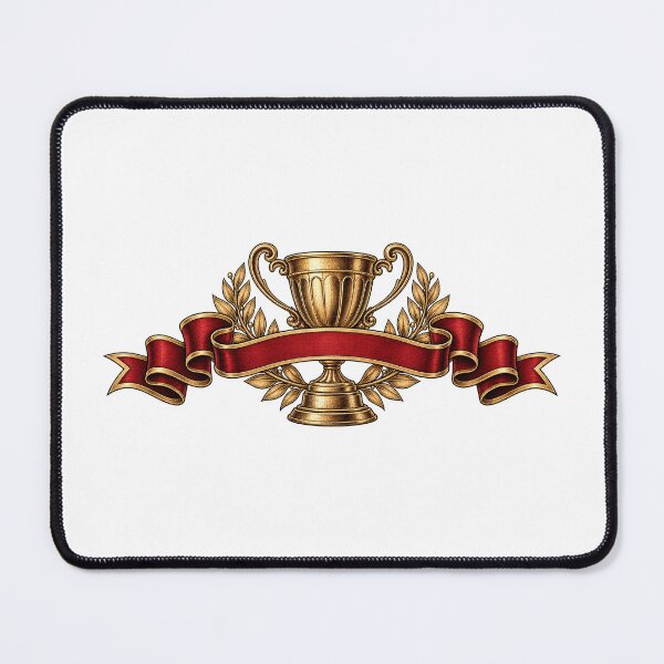 Item preview, Vintage Gold Trophy Championship Ribbon Banner Design designed and sold by DriftcoreStudio.