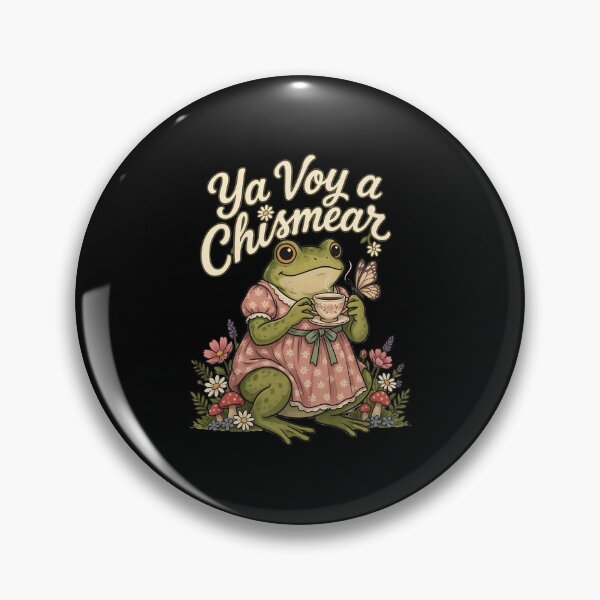 Item preview, Ya Voy a Chismear Spanish Funny Frog Cottagecore Meme designed and sold by Redgiant87x.