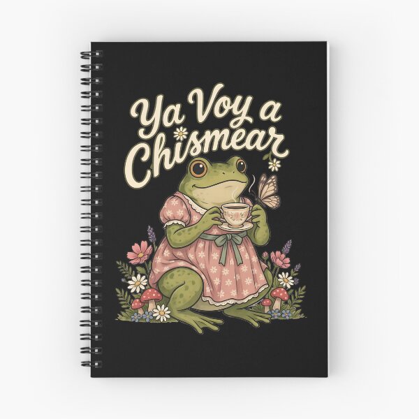 Item preview, Ya Voy a Chismear Spanish Funny Frog Cottagecore Meme designed and sold by Redgiant87x.
