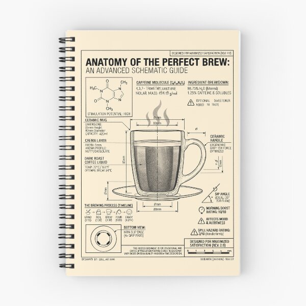 Item preview, Anatomy of the Perfect Brew designed and sold by SoulArtLove.
