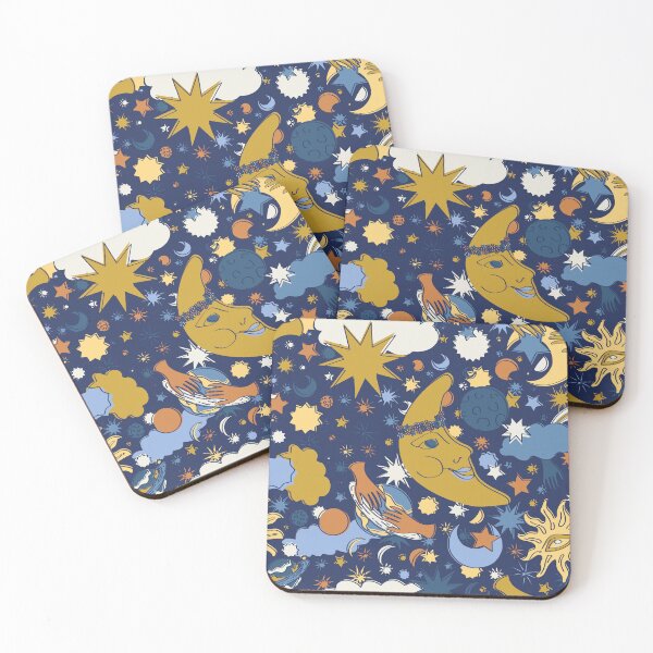 Item preview, Sweet Psychedelic Dreams in Navy + Gold designed and sold by YesterdayColl.