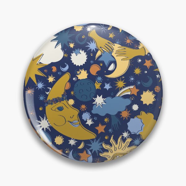 Item preview, Sweet Psychedelic Dreams in Navy + Gold designed and sold by YesterdayColl.
