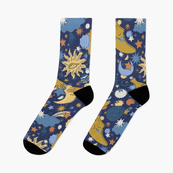 Item preview, Sweet Psychedelic Dreams in Navy + Gold designed and sold by YesterdayColl.