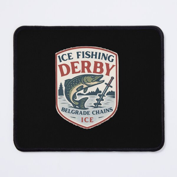 Artikelvorschau, Ice Fishing Derby, Winter Fishing Shirt entworfen und verkauft von MalwasBasket.